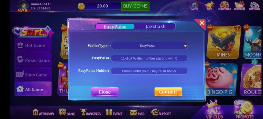 wealth DT6 Deposit or Withdraw